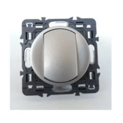 Interrupteur VMC 2 Positions 250V Mécanisme Avec Support Et Enjoliveur Titane CELIANE LEGRAND 099796