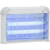 Outsunny Lampe UV Anti-insectes Anti Moustique Tue Mouche électrique Destructeur D'insectes 20 W Gris