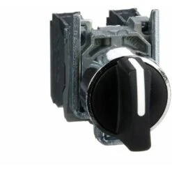 Schneider® Harmony Bouton Tournant Noir Ø22 - àmanette - 3 Positions - 2F - XB4BD33
