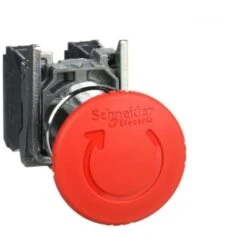 Schneider® Harmony Arrêt D'urgence Rouge Ø22 Tête Ø 40 Tourner Pourdéverrouiller 1O+1F - XB4BS8445