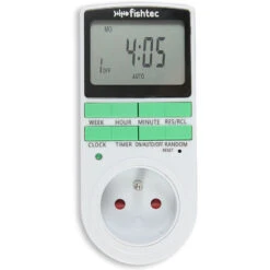 Fishtec® Programmateur Prise Electrique Hebdomadaire - Affichage Digital Grand écran - Economie D'énergie -Douille Soldes Boutiquec 13376973 4