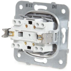Commutateur Double Panasonic Karre 10A 250V/Cadre En Métal Avec Griffes/Clé Blanc (GH-90963602) -Douille Soldes Boutiquec 13386240 3