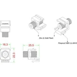 Renkforce RF-KS-FKP Module Encastrable F Keystone 5 Renkforce RF-KS-FKP Module Encastrable F Keystone -Douille Soldes Boutiquec 13545008 3