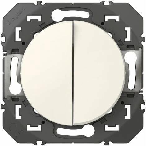Double Interrupteur Ou Va-et-vient Dooxie - 10A - 250V - Blanc - Legrand 1 Double Interrupteur Ou Va-et-vient Dooxie - 10A - 250V - Blanc - Legrand