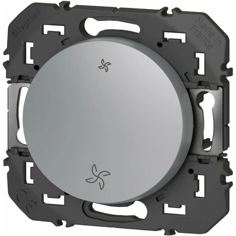 Interrupteur Commande VMC - Dooxie - Aluminium - Legrand 1 Interrupteur Commande VMC - Dooxie - Aluminium - Legrand