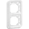 Legrand Support Plaque 2 Postes Verticaux Plexo Composable IP55 Blanc Artic Antimicrobien (070749)