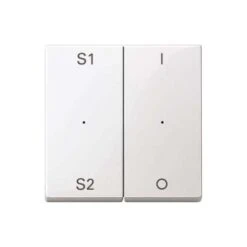 MERTEN BOUTON BASCULE POUR MODULE  SCÈNE 2 1/2 1/0, BLANC POLAIRE BRILLANT, SYSTÈME M MEG5228 77031900