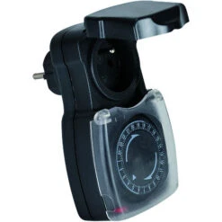 TEC HIT 731180 - Programmateur Journalier D'Extérieur - Étanche - Noir