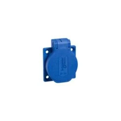 Schneider® PratiKa - Socle De Prise NF 50x50mm - 2P+T 10-16 A - IP54 - Connex. Arr. - Bleu