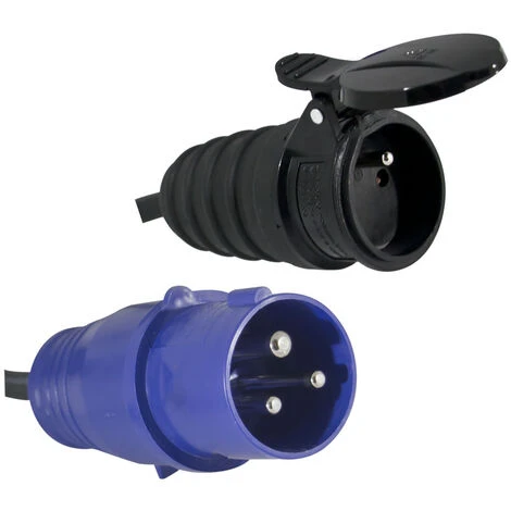 Adaptateur Prise Mâle CEE IP44 Pour Borne De Camping - Câble De 0,3m H07RN-F 3G1.50 Mm² - Garantie 2 Ans 1 Adaptateur Prise Mâle CEE IP44 Pour Borne De Camping - Câble De 0,3m H07RN-F 3G1.50 Mm² - Garantie 2 Ans