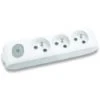 Multiprise X-TENDIA 3x Prise 2P+T (NF), Sans Câble Avec Interrupteur On/off Blanche - PANASONIC