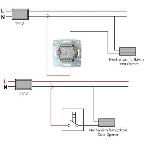 Bouton Poussoir Encastrable Simple LOGI Blanc 4 Bouton Poussoir Encastrable Simple LOGI Blanc – Image 4