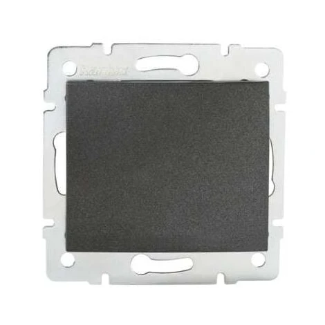 Interrupteur Encastrable Va-et-Vient Simple LOGI Graphite 1 Interrupteur Encastrable Va-et-Vient Simple LOGI Graphite