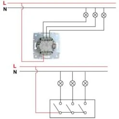 Interrupteur Encastrable Triple LOGI Blanc -Douille Soldes Boutiquec 19917631 3