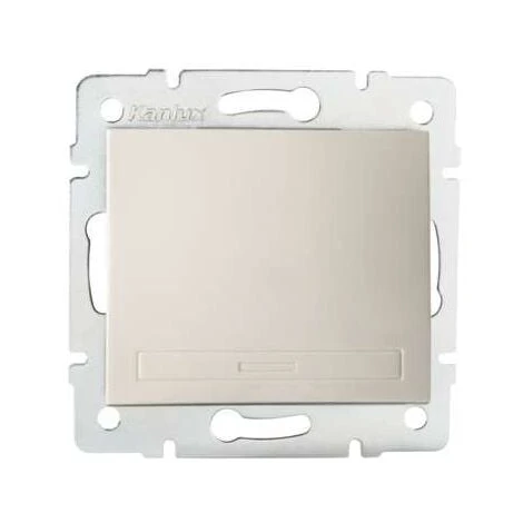 Interrupteur Encastrable Simple DOMO Crème 1 Interrupteur Encastrable Simple DOMO Crème