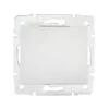 Bouton Poussoir Encastrable Simple DOMO Blanc