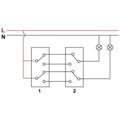 Interrupteur Va-et-Vient Double Étanche TEKNO Noir -Douille Soldes Boutiquec 19918208 3