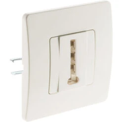 Prise Téléphone 8 PLOTS Blanc - Venus