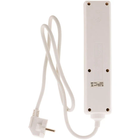 Bloc 4 Prises 16A 2P+T Avec Interrupteur Blanc - Zenitech 3 Bloc 4 Prises 16A 2P+T Avec Interrupteur Blanc - Zenitech – Image 3