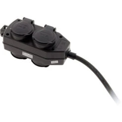 Boitier De Dérivation 4 Prises IP44 - Câble 3G 1,5 H07RN-F - Longueur 5m NF - Zenitech -Douille Soldes Boutiquec 2011439 3