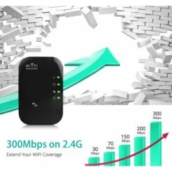 Répéteur WLAN, Amplificateur WLAN Amplificateur D'extension De Signal Réseau Sans Fil 300 Mbit / S, Amplificateur De Signal WiFi Avec Bouton WPS / Mode AP Compatible Avec Tous Les Appareils WLAN LangR -Douille Soldes Boutiquec 24628061 3