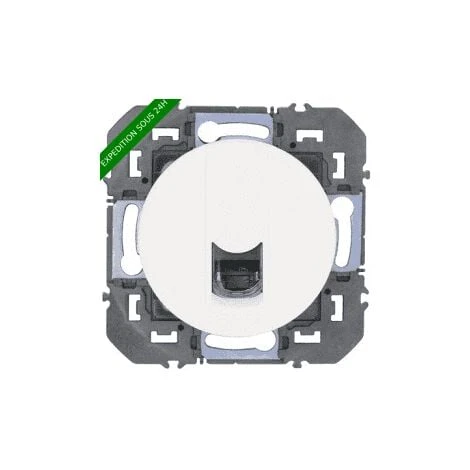 Legrand - Prise Blindée RJ45 Cat6 FTP Dooxie Finition Blanc - Réf : 600376 1 Legrand - Prise Blindée RJ45 Cat6 FTP Dooxie Finition Blanc - Réf : 600376
