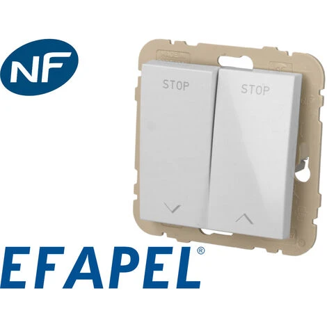Interrupteur Double De Volet Roulant Blanc Efapel Logus 90 2 Interrupteur Double De Volet Roulant Blanc Efapel Logus 90 – Image 2