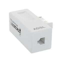 Filtre ADSL Mâle/femelle + Prise Gigogne Pour Prise Téléphone En T + RJ11 - SEDEA - 913092