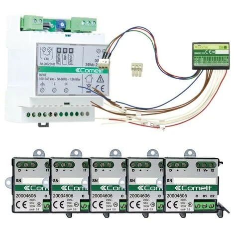 Kit Domotique 5 Volets Roulants Plus Comelit 20001051 1 Kit Domotique 5 Volets Roulants Plus Comelit 20001051