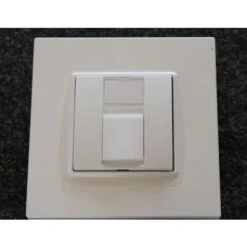 Schneider Electric Prise Reseau Rj45 CAT 6A FTP Blanche Encastré Complet Avec Support Et Plaque Altira S-one SCHNEIDER