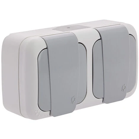 Étanche Double Prise 2P+T Gris - SIEMENS - SIEMENS 1 Étanche Double Prise 2P+T Gris - SIEMENS - SIEMENS