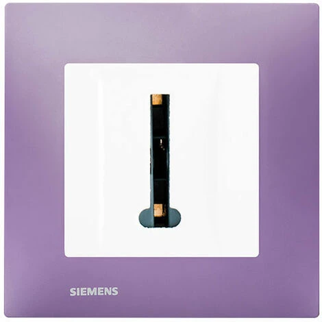 Prise Téléphone Blanc Delta Viva + Plaque Violet - SIEMENS - SIEMENS 1 Prise Téléphone Blanc Delta Viva + Plaque Violet - SIEMENS - SIEMENS