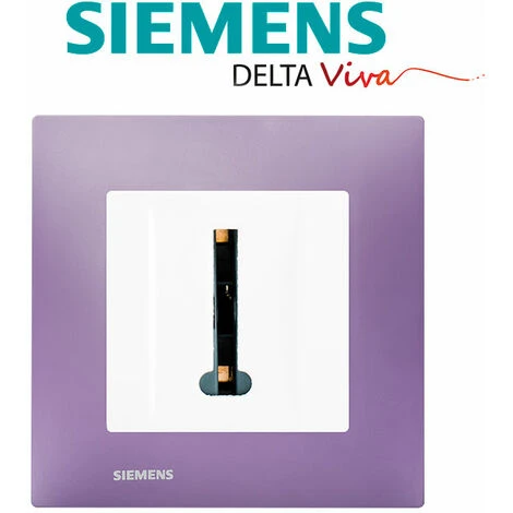 Prise Téléphone Blanc Delta Viva + Plaque Violet - SIEMENS - SIEMENS 2 Prise Téléphone Blanc Delta Viva + Plaque Violet - SIEMENS - SIEMENS – Image 2