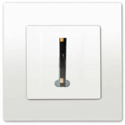 Prise Téléphone Blanc Delta Viva + Plaque Blanc - SIEMENS - SIEMENS