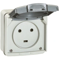 Legrand Prise 2P+T étanche 20A Plexo Complet IP55 Saillie - Gris