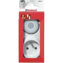 Legrand Programmateur Ménager Journalier Avec Fiche 2P+T Et Socle 2P+T 16A