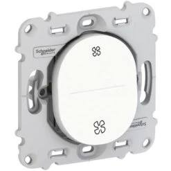 Schneider® Ovalis - Poussoir VMC - Sans Arrêt - Sans Plaque De Finition (S261236)
