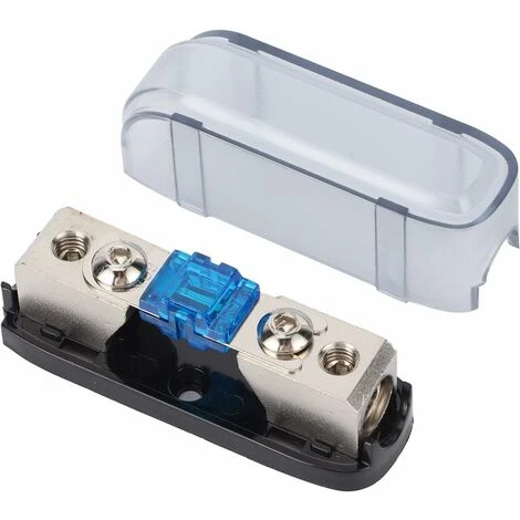 Porte-Fusible Audio Stéréo, 8Ga / 10Ga Porte-Fusibles De Lame De Camion De Voiture Unidirectionnel Agu Bloc De Distribution De Boîte À Fusibles Pour 32 V Dc Bateau De Voiture Rv(Bleu) 2 Porte-Fusible Audio Stéréo, 8Ga / 10Ga Porte-Fusibles De Lame De Camion De Voiture Unidirectionnel Agu Bloc De Distribution De Boîte À Fusibles Pour 32 V Dc Bateau De Voiture Rv(Bleu) – Image 2