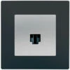 Prise RJ45 Silver Delta Viva + Plaque Anthracite - SIEMENS - SIEMENS
