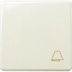 Bouton-Poussoir Simple Avec Touche Sonnette SIMON 27 Play 27150 Ivoire