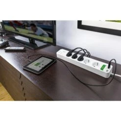 Multiprise 5 Prises + 2 Ports USB Parafoudre/parasurtenseur, Schneider Electric Ref. PM5U-FR -Douille Soldes Boutiquec 32600518 4