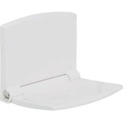 Siege Douche Lifestyle Plastique Blanc, Avec Abaissement Automatique