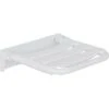 Strapontin Elida En Inox/PP Antibacterien, Blanc Mat 360x100x370mm, Avec Fixation