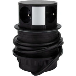 Bloc Multiprise Encastrable 3 Prises 16A + 2x USB Et Chargeur Induction - Otio -Douille Soldes Boutiquec 33534521 3