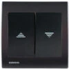 Interrupteur Volet Roulant Anthracite Delta Iris + Plaque Basic Anthracite - SIEMENS - SIEMENS