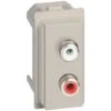 Legrand Prise Double RCA Living Now 1 Module - Sable (BTKM4269R)