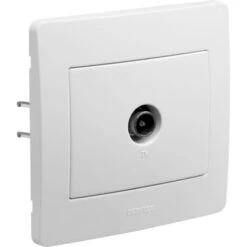 DIAM2 PRISE TV BLANC