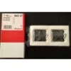 Legrand SAGANE 85517 - Plaque Horizontale 2 Postes Plexo Fjord Blanche