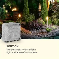 Power Rock Twilight 5 Multiprise De Jardin 4 Prises IP44 Capteur Crépusculaire 5 M -Douille Soldes Boutiquec 41475538 3