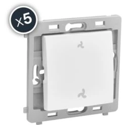 CALY MECANISME COMMANDE VMC BLANC BOITE DE 5